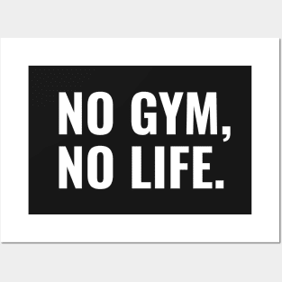 No Gym No Life, Workout Motivation Posters and Art